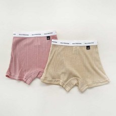 YEROOYENA 女童舒適四角便溺內褲 心動款 2件組