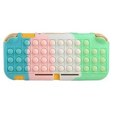 daysoy 按壓泡泡 Nintendo Switch Lite 矽膠保護殼, 01 綠色泡泡, 單一商品, 1個