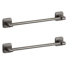 Real Picky 免鑽孔浴室拖鞋毛巾掛架, 灰色, 2個