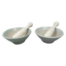 Paulus 驪州陶瓷 純芝麻研磨器 白瓷 + 青瓷色套組, 1套