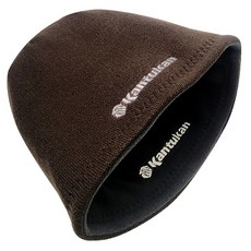 Kantukan 雙面防寒刺繡毛帽, 咖啡色 + 灰色