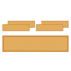 Laventia 直紋書法用紙 類型3, 5個, 混合色