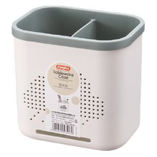 댓츠댓 깔끔한 사각 2분할 수저통, 그린, 1개