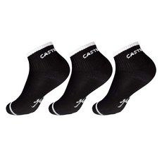 까스텔바작 압박 쿠션 스니커즈 양말 3족 세트 CSM-16, BLACK, 1세트