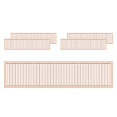 Laventia 直紋書法用紙 類型1, 5個, 混合色