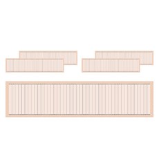 Laventia 直紋書法紙 類型5, 5個, 混合色