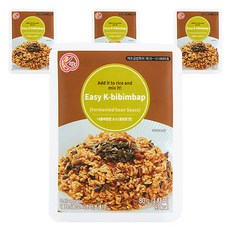 Sanchaeman 蘿蔔葉乾蔬菜拌飯醬 豆醬口味, 4個, 80g