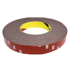 3M 壓克力泡棉雙面膠帶 灰色 8mm x 16.5m, 1個