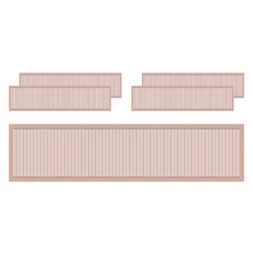 Laventia 直紋書法用紙 款式2, 5個, 混合色