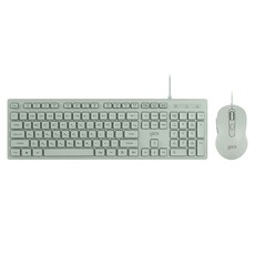 g-clicker OFFICEPRO 靜音鍵盤 + 滑鼠組, 綠色, 一般型, GMK-300