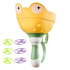 Joy Kids 捕捉飛行青蛙飛盤飛行玩具套組, 1套, 黃色