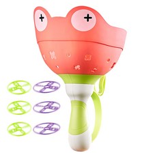 Joy Kids 捕捉飛行青蛙飛盤飛行玩具套組, 1套, 紅色