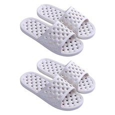 마켓감성 스팟 물빠짐 욕실화, 화이트, 2개