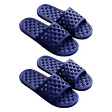 마켓감성 스팟 물빠짐 욕실화, 네이비, 2개