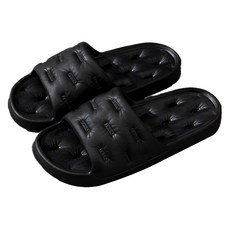 unheve Sunny 家居浴室拖鞋, D 黑色, 1個