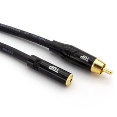 에이치디탑 국산 3.5 스테레오 암 to RCA 수 케이블 HT-TP477, 1개, 2m