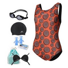 aquatica 女性室內泳衣 AQA1480 + 一般用泳鏡 6件組