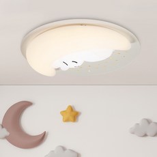 WONHA DS 調光兔子 B 兒童房燈 LED75W 無閃爍三星晶片 3 色轉換 + 遙控器, 白色+日光色+日光色 白色+燈泡色