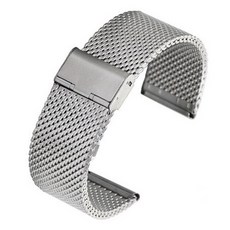 SeokWatches 男女通用 錶帶 高級金屬錶帶 網狀錶帶 20mm
