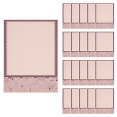 Laventia 復古古風書法專用紙 20p套組 款式3, 1套, 混合顏色