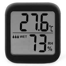 bruma 數位溫濕度計 BT10, 黑色, 1個