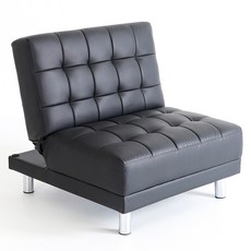 아이와비 원 1인용 접이식 소파베드, 블랙