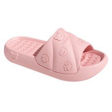 데이소이 베어 발바닥 미끄럼방지 다용도 욕실화, 핑크, 1개