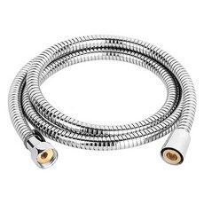 MIRINAE 黃銅不鏽鋼蓮蓬頭軟管, 1個, 銀色