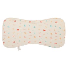 with organic 孩童拍嗝巾, 蠟筆蛇款, 1條