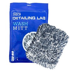 SGCB 專業汽車美容 雙面洗車手套 SGGD395, 白色 + 黑色, 1個