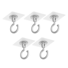 씨오브비 免鑽孔廚房料理工具掛架, 5個, 灰色