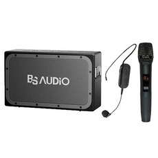 배성오디오 ISB LADY 휴대용 블루투스 스피커 + 무선마이크 핸드 + 헤드셋 세트 BS-4331, 블랙