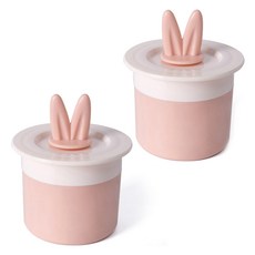 MONACO OLIVE 粉彩兔子洗臉起泡器, 粉紅色, 2個