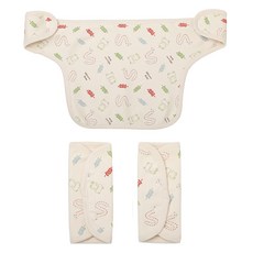 with organic 孩童圍兜口水巾+背帶口水巾 2入組, 歡迎寶貝款