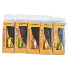 해동 엔비 포이 크랑크 5종 민물루어미끼 세트, 랜덤 발송, 3g, 1세트