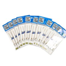 HAIDON 海東 手工兩本合股線黑毛釣鉤, 5入, 10個