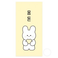 DONNAANDFRIENDS 愛心零用錢信封 10入 + 貼紙 10入組, 1套, 純棉