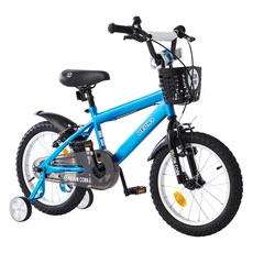 옐로우콘 아동용 데크 Plus 네발 보조 바퀴 자전거 45.7cm, 스카이블루, 126cm, 1개