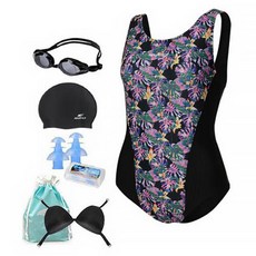 aquatica 女款一般用泳鏡室內泳衣6件組 AQA1473