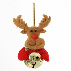Unheve 聖誕鈴鐺吊飾 室內裝飾, 03 魯道夫, 1個
