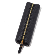 特別商店 鋼筆皮革筆袋, 黑色, 1個