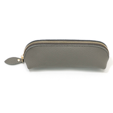 특별한상점 모던 심플 가죽필통 펜파우치, 그레이, 1개