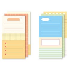 Monolike 三重便條紙計畫本 2款 C套組, 1套, 夕陽, 清新