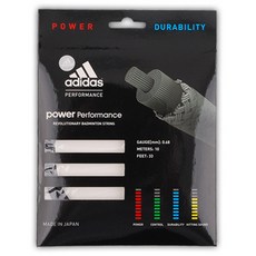 adidas 愛迪達 羽球線 Power Performance, 黑色, 1個