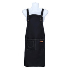 特別商店 多用途口袋圍裙, 黑色 米白色