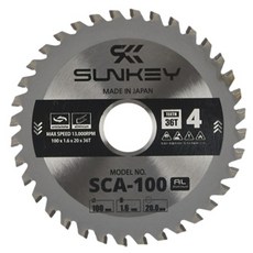 sunkey 日本製 鋁用圓鋸片/鎢鋼鋸片 SCA-100, 1個