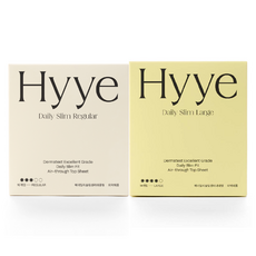 Hyye Daily Slim 衛生棉 蝶翼型 中型 16片 + 大型 14片 組合, 1套