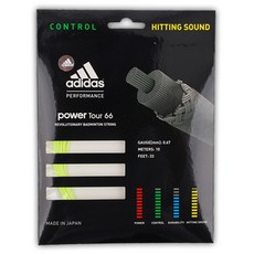 adidas 愛迪達 羽球線 Power Tour 66, 黃色, 1個