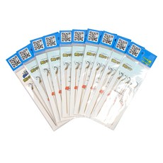 HAIDON 海東 長絲腳單鉤伊豆メジナ編織線帶倒刺 8入組, 10套