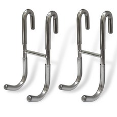 nOVA LIVING 強力不鏽鋼浴室掛鉤, 銀色, 2個